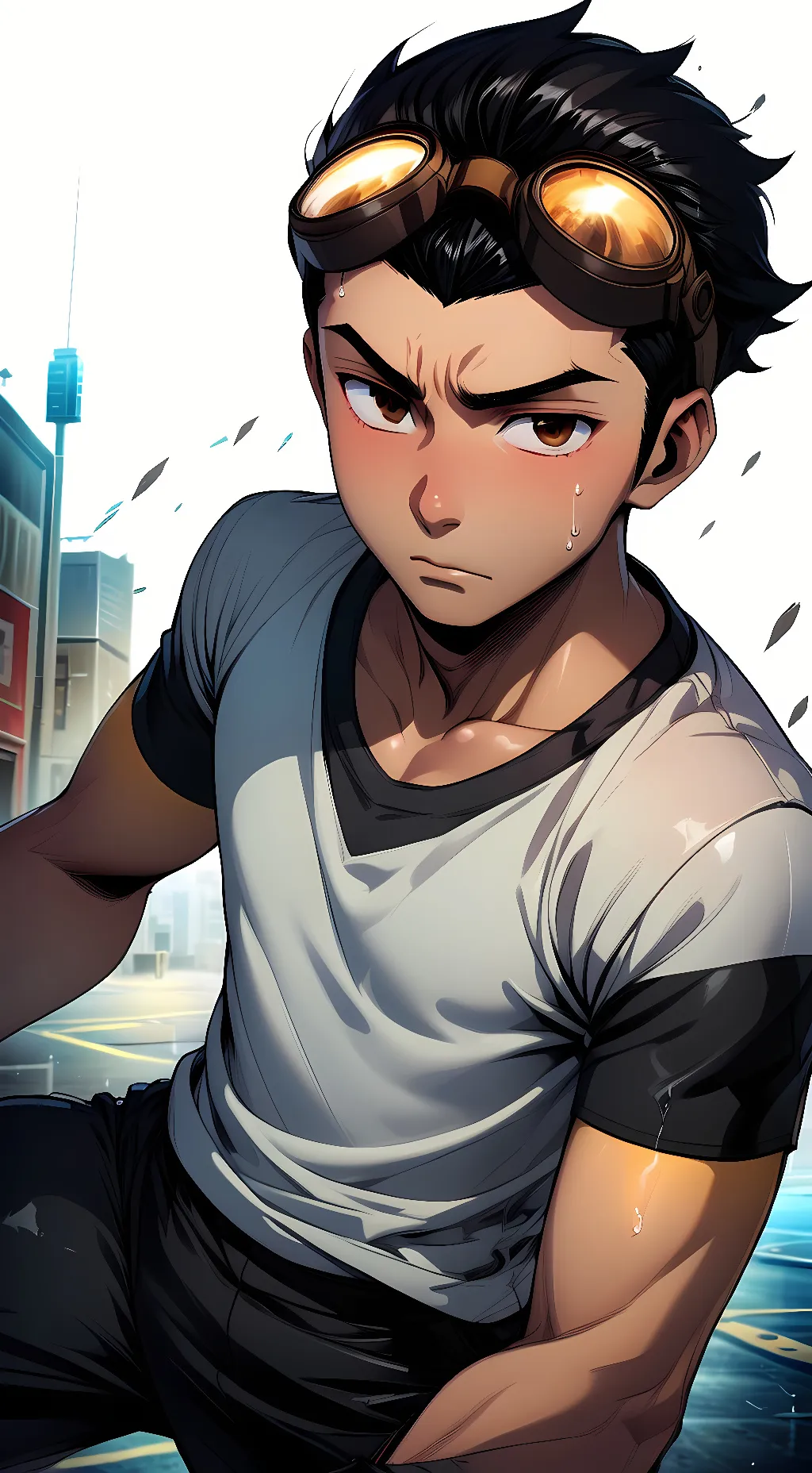 ai character: Rex Salazar  background