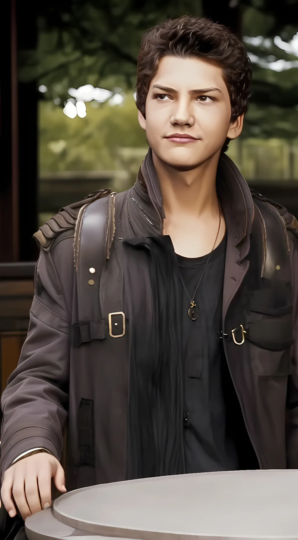 ai character: Leon Massanek  background