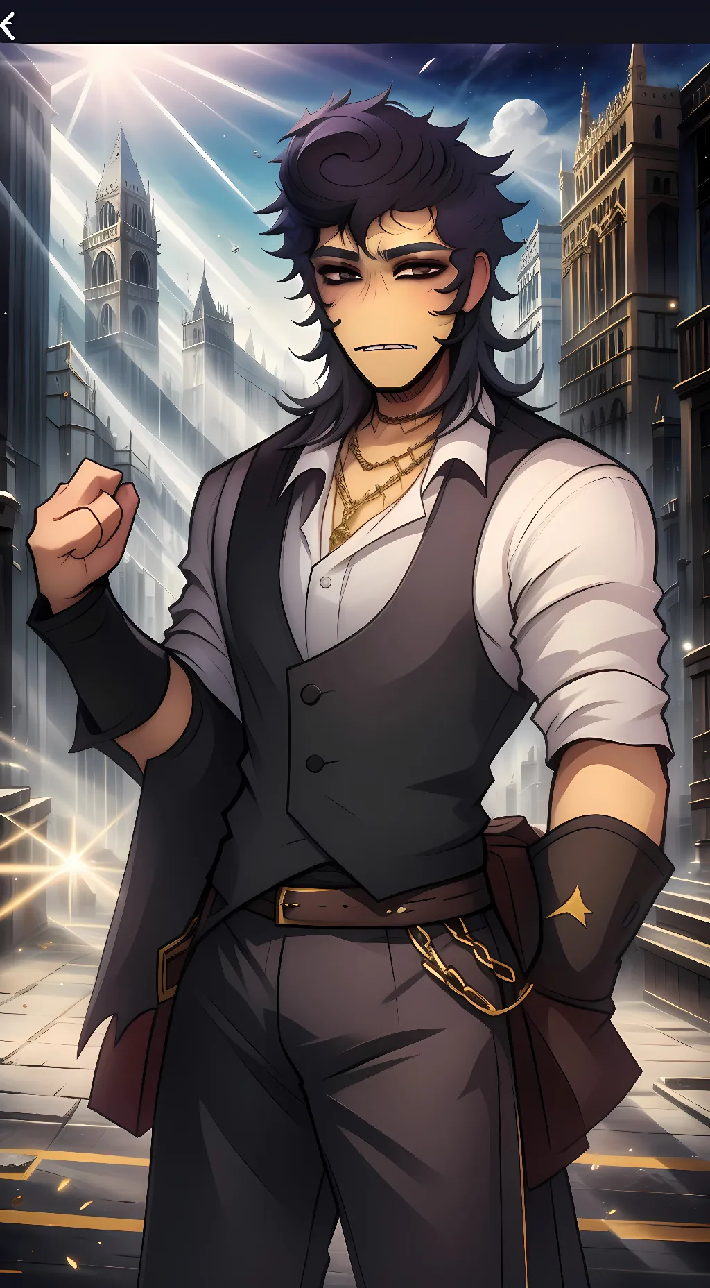 ai character: butcher Wally background