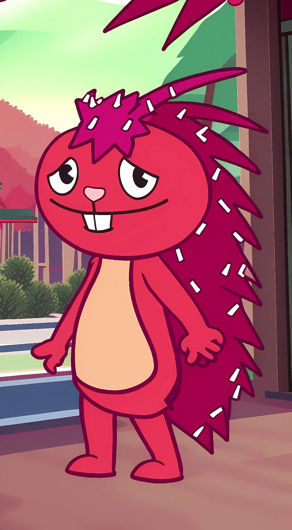 ai character: Flaky background