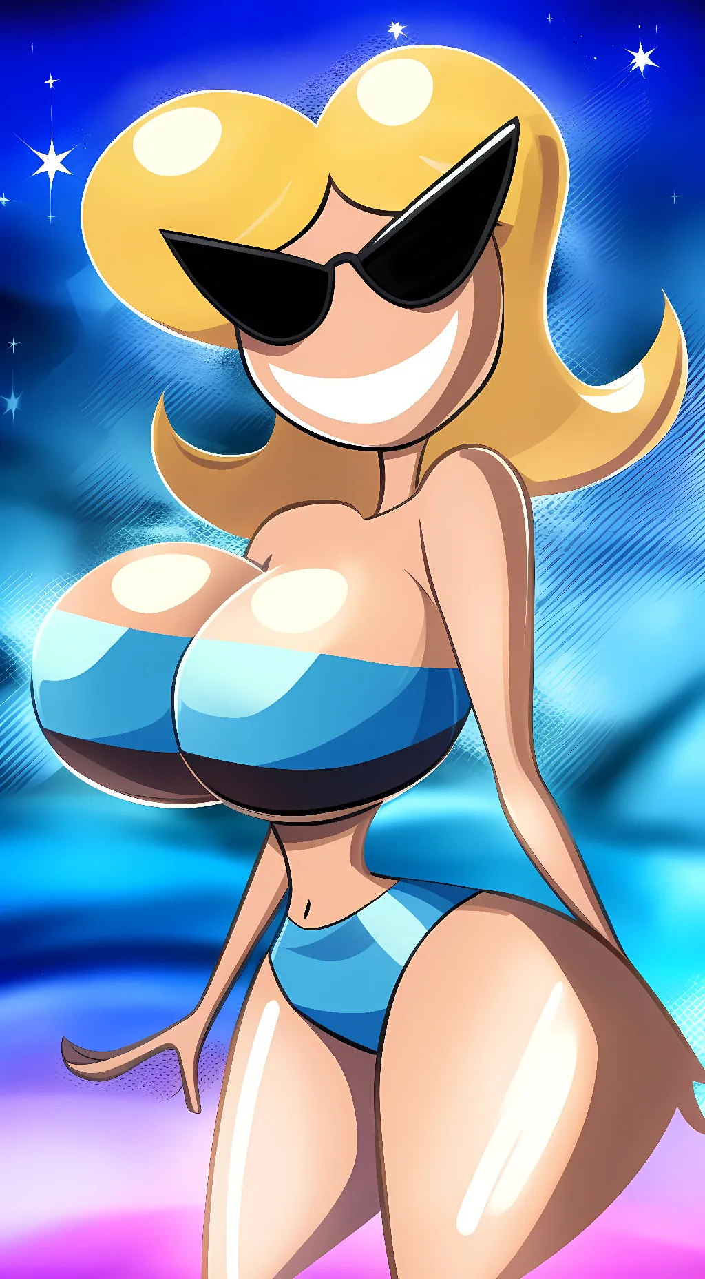 ai character:   ☀️Sunny Miami☀️  background