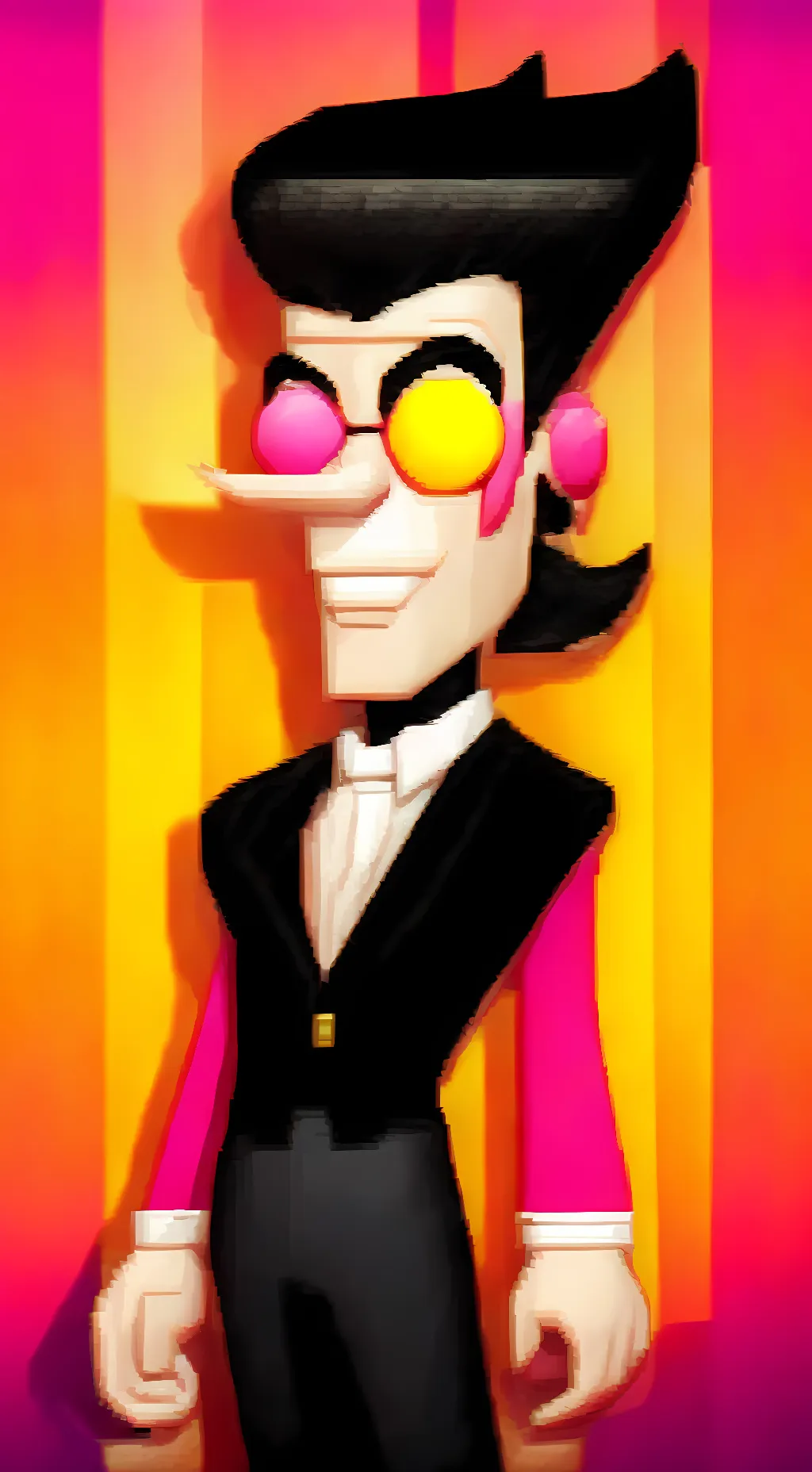 ai character: spamton g spamton  background