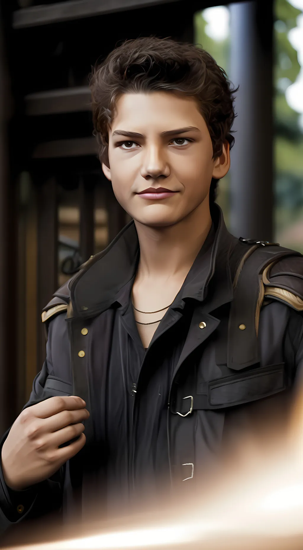 ai character: Leon Massanek  background