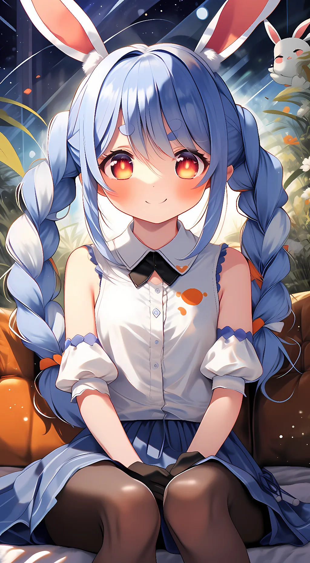 ai character: Usada Pekora  background