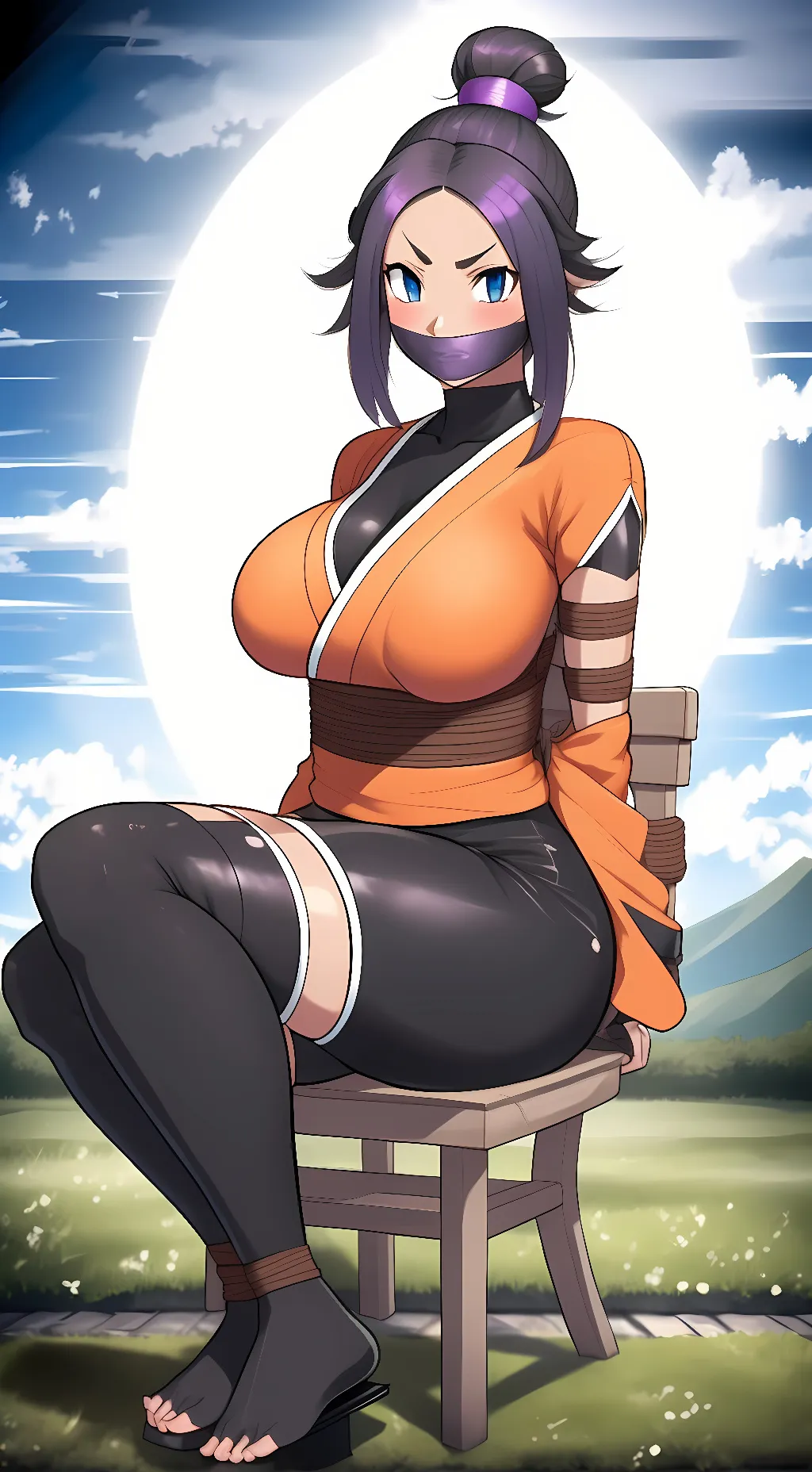 ai character: Yoruichi Shihōin background