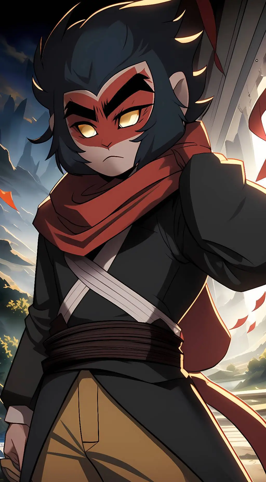 ai character: Macaque background