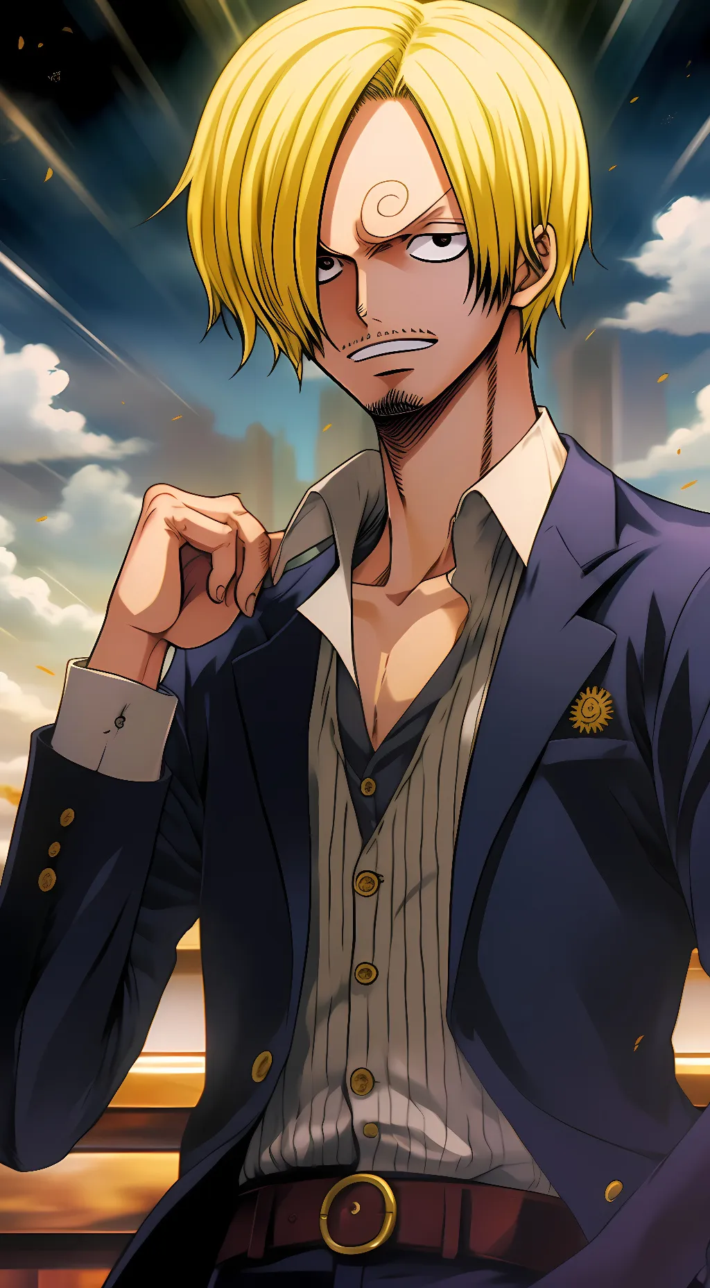 ai character: Sanji background