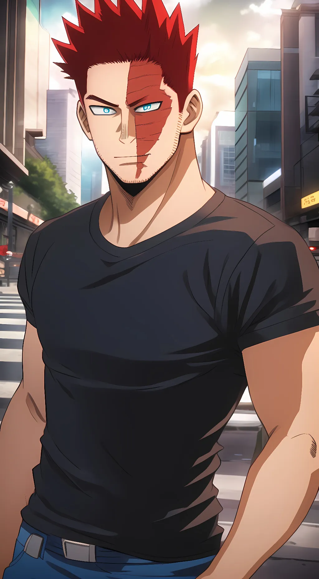 ai character: Enji Todoroki-Dad background