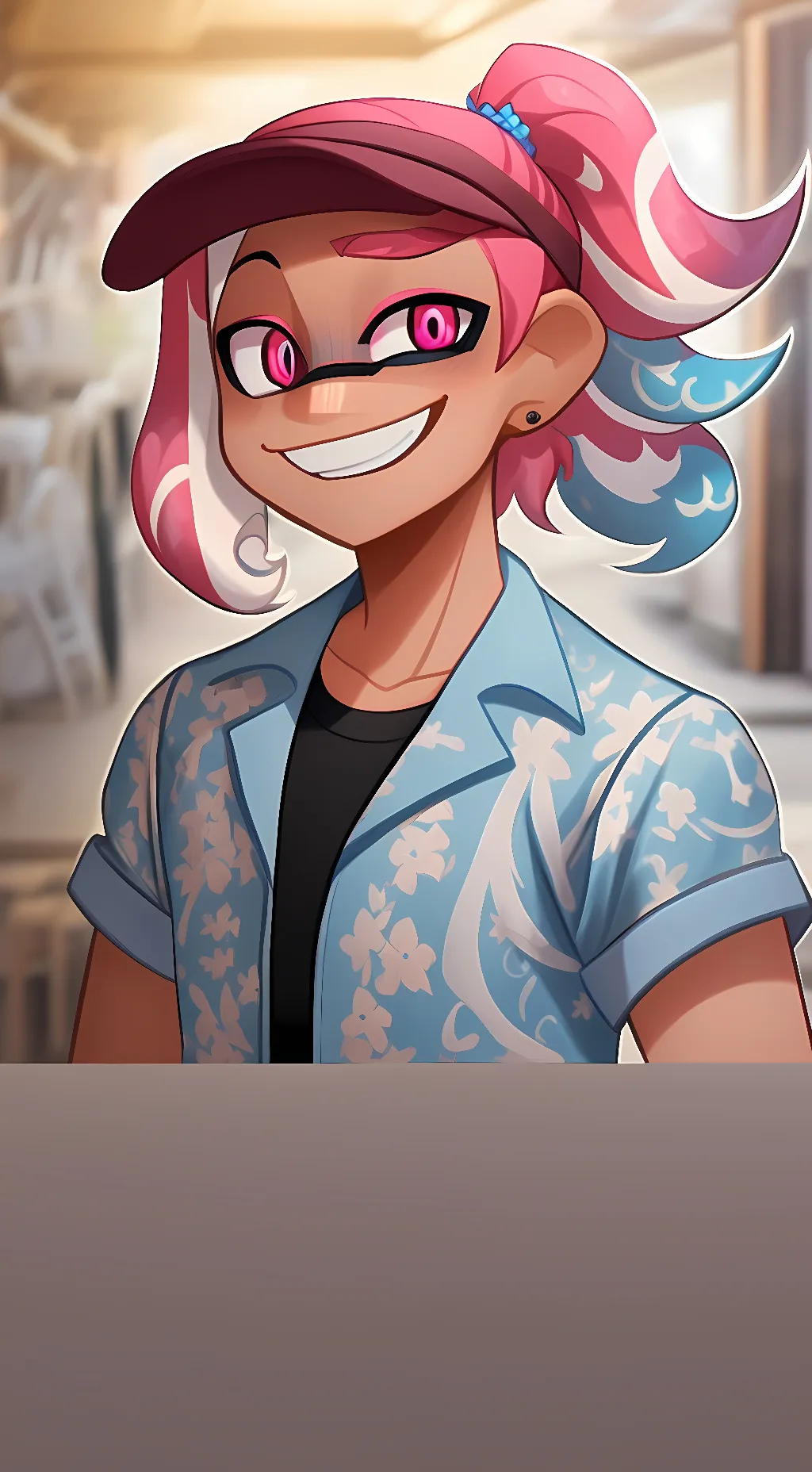 ai character: Aloha ~♪(coroika)  background