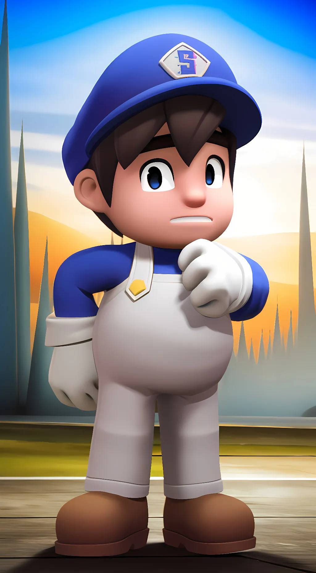 ai character: Smg4 background