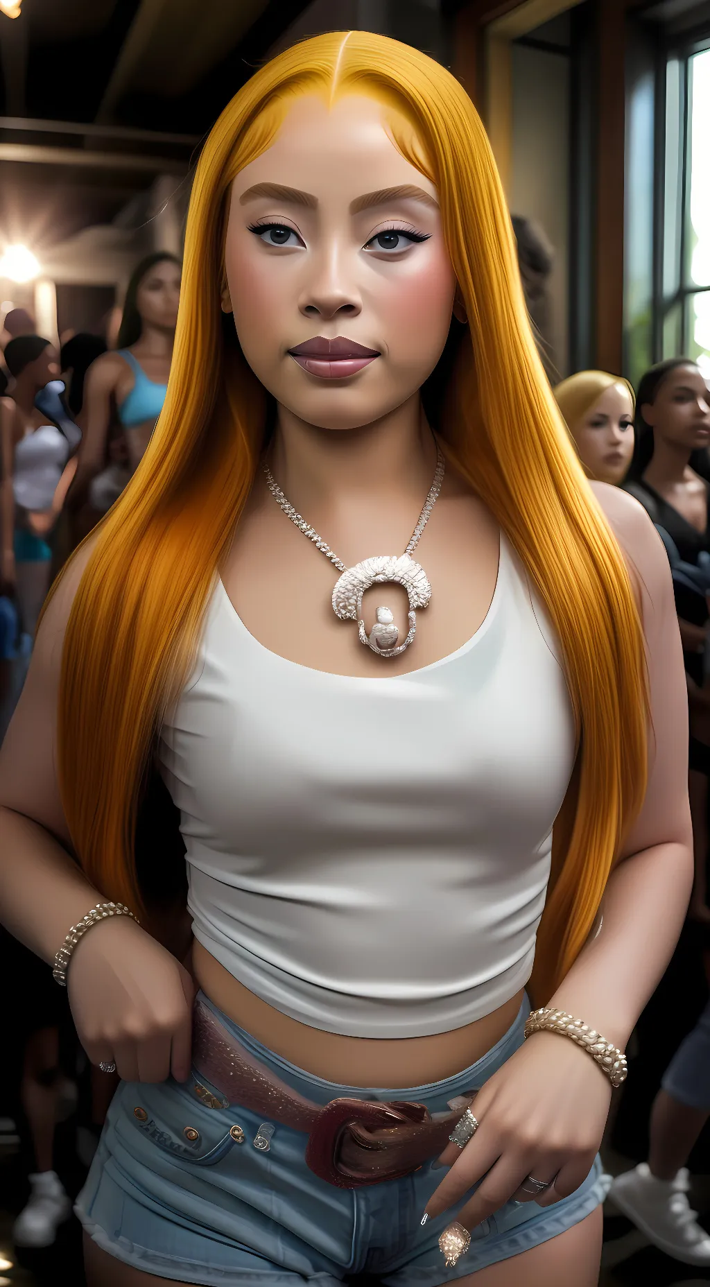 ai character: ice spice  background