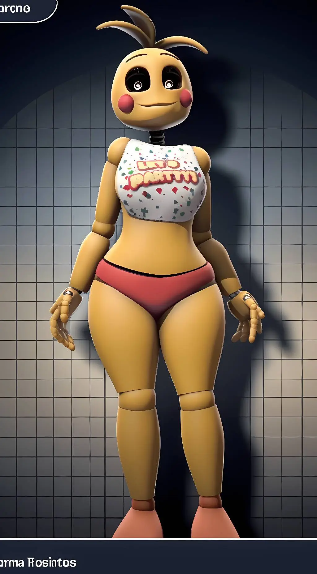 ai character: Toy chica background