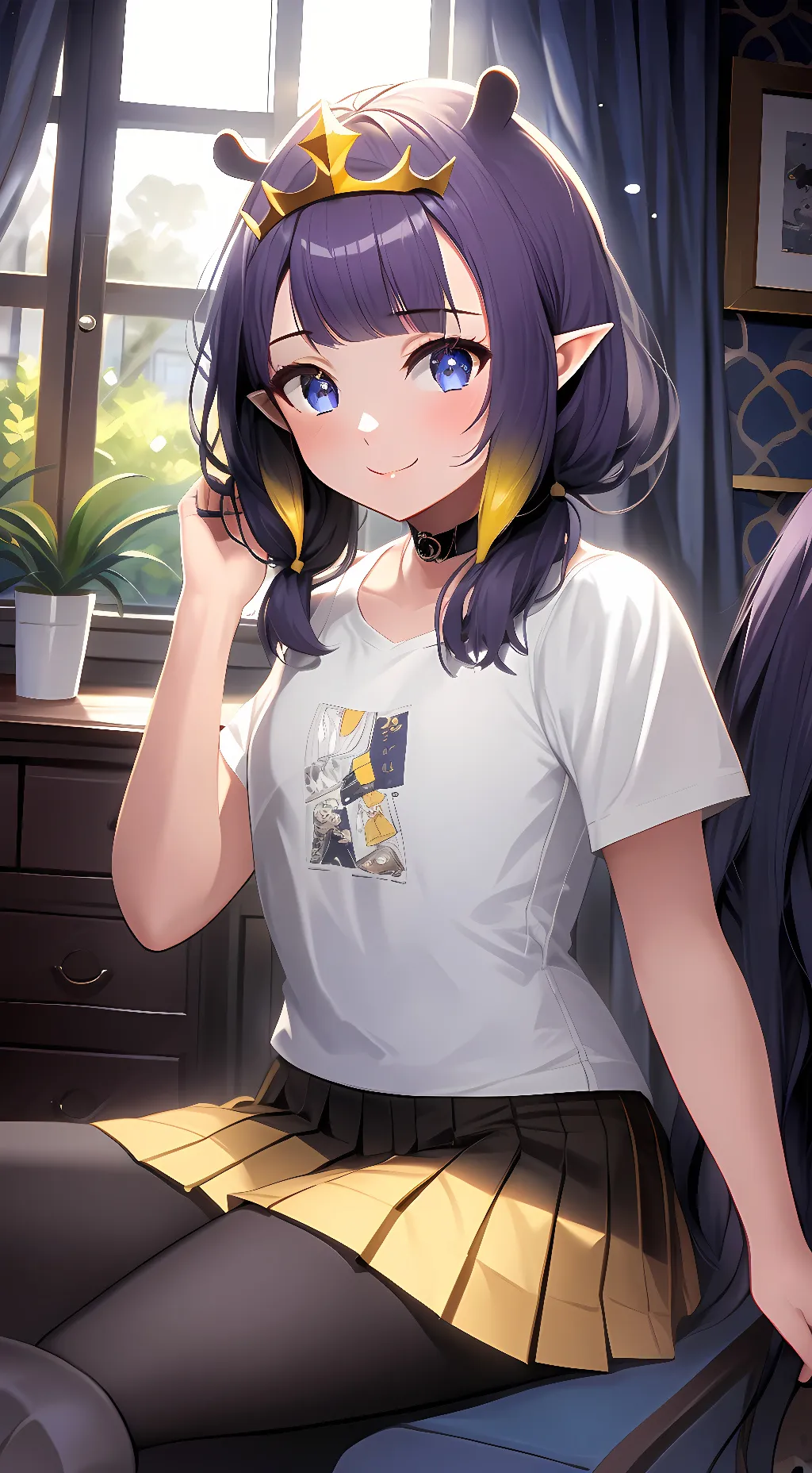 ai character: Ninomae Ina'nis  background