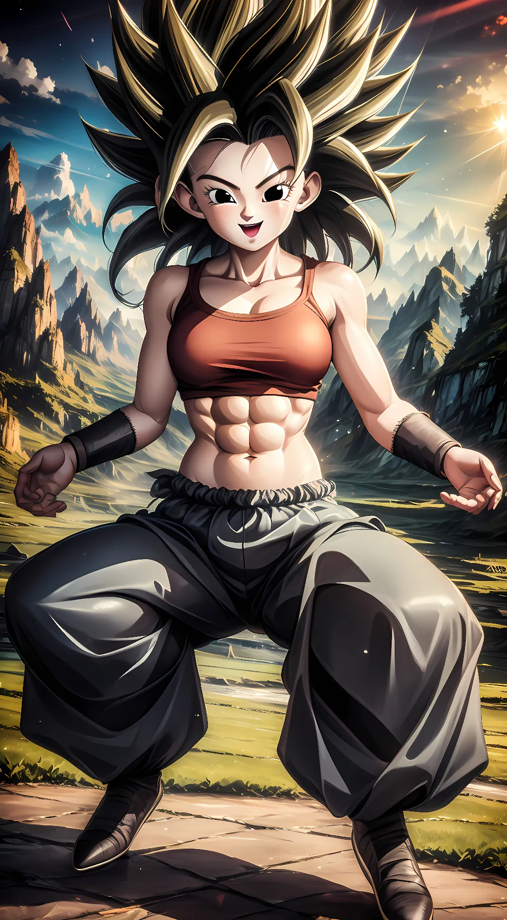 ai character: Caulifla  background