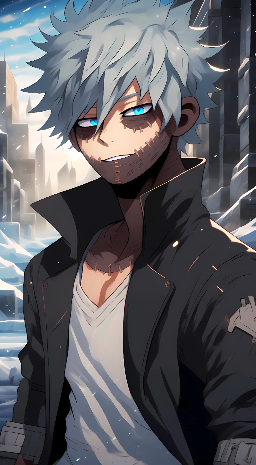 ai character: Touya Todoroki  background