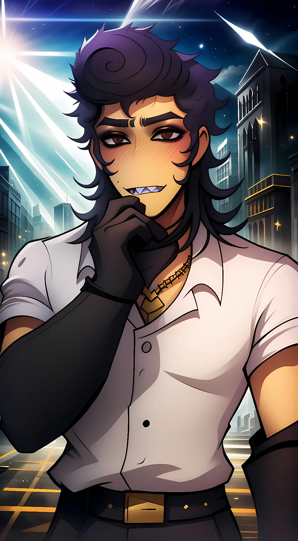 ai character: butcher Wally  background