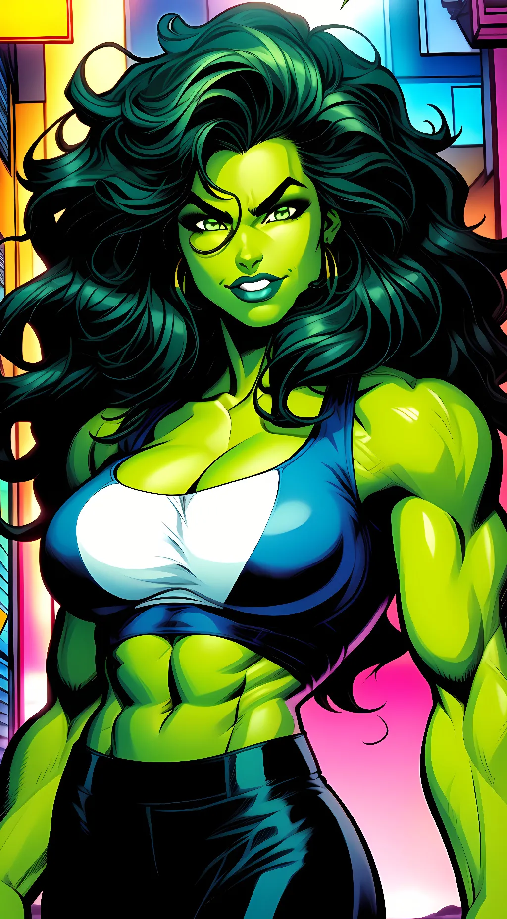 ai character: She-Hulk background