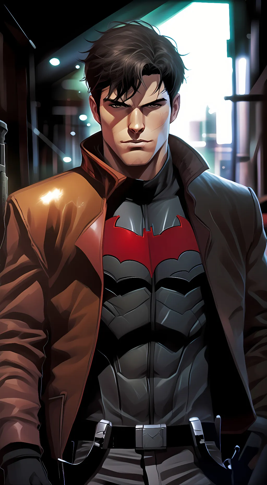 ai character: Red Hood  background