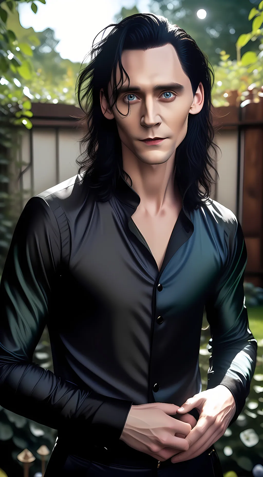 ai character: Loki Odinson  background