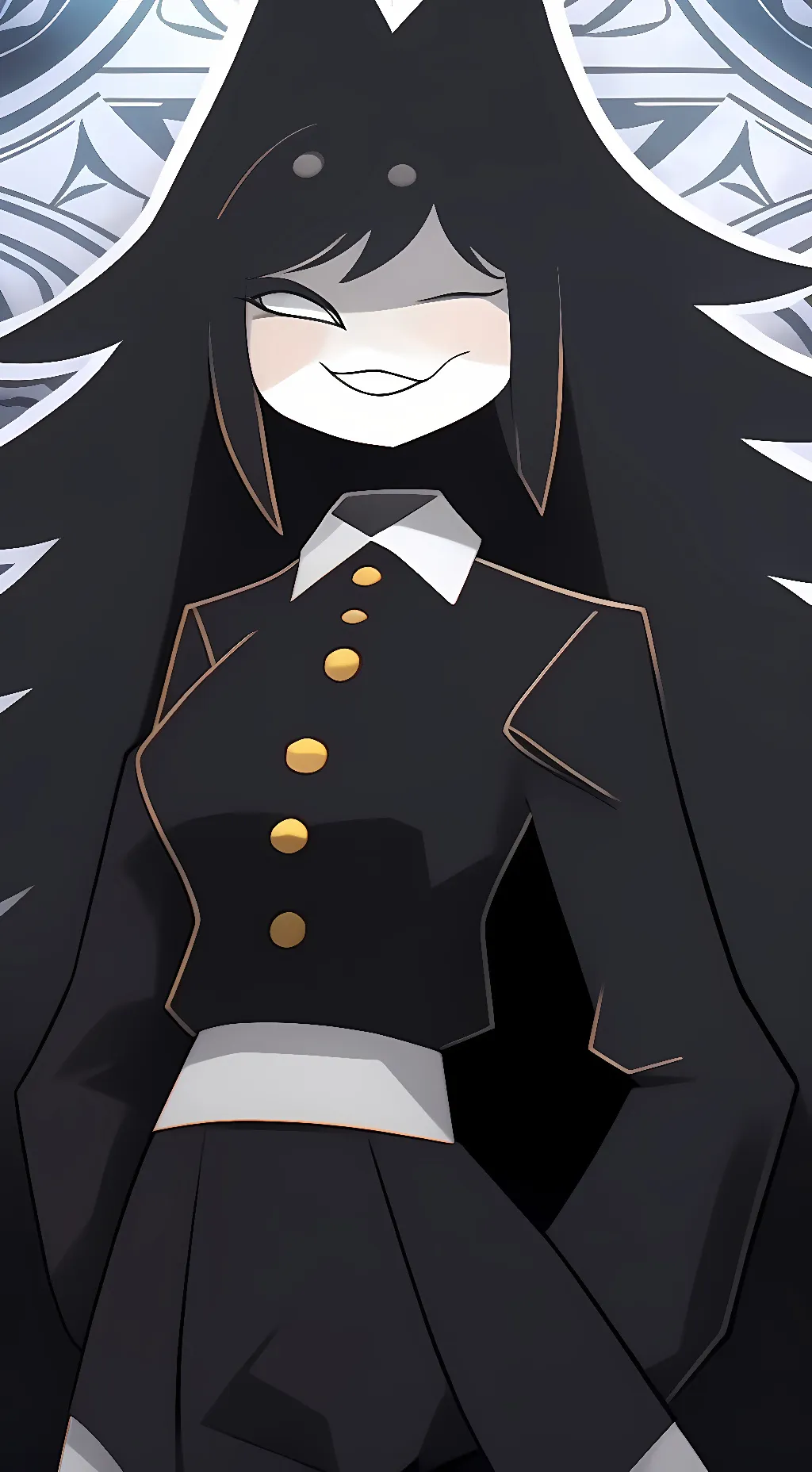 ai character: Ms circle  background