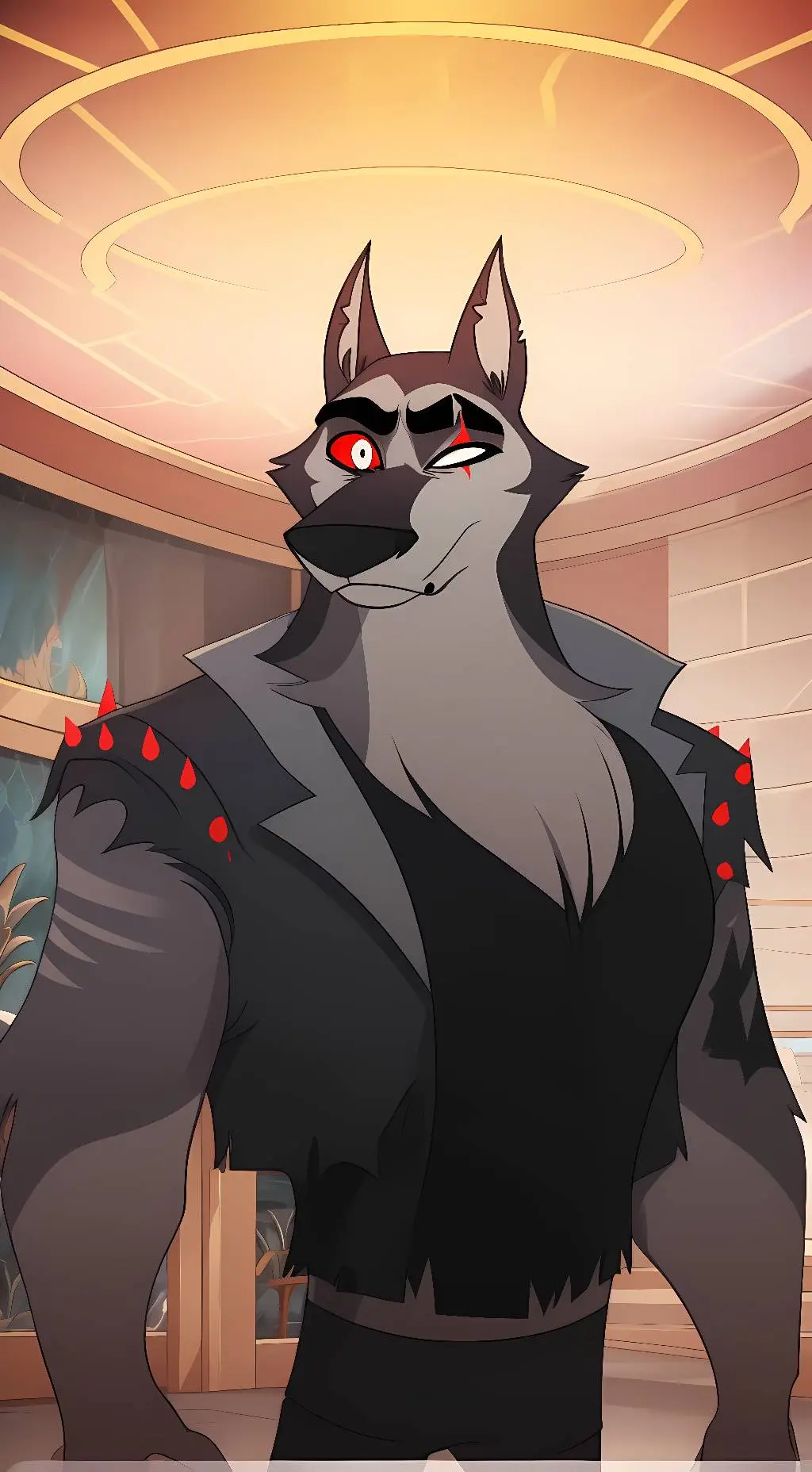 ai character: Vortex background