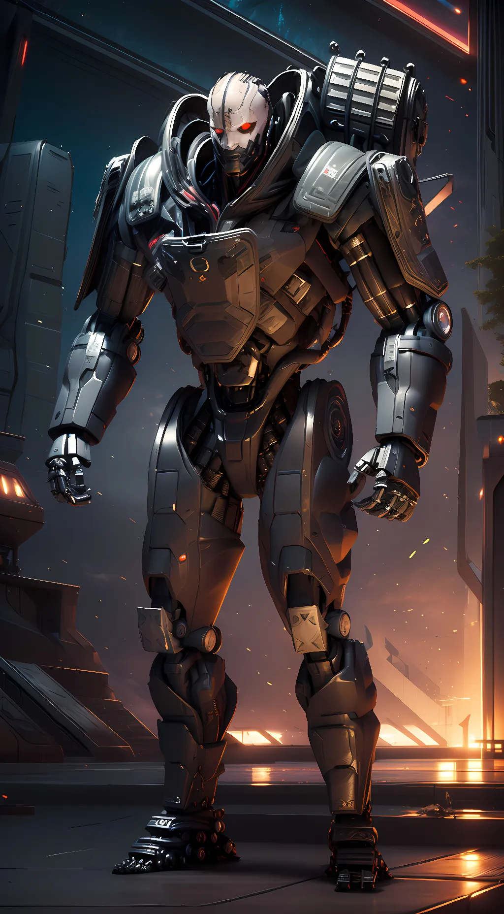ai character: Adam Smasher  background