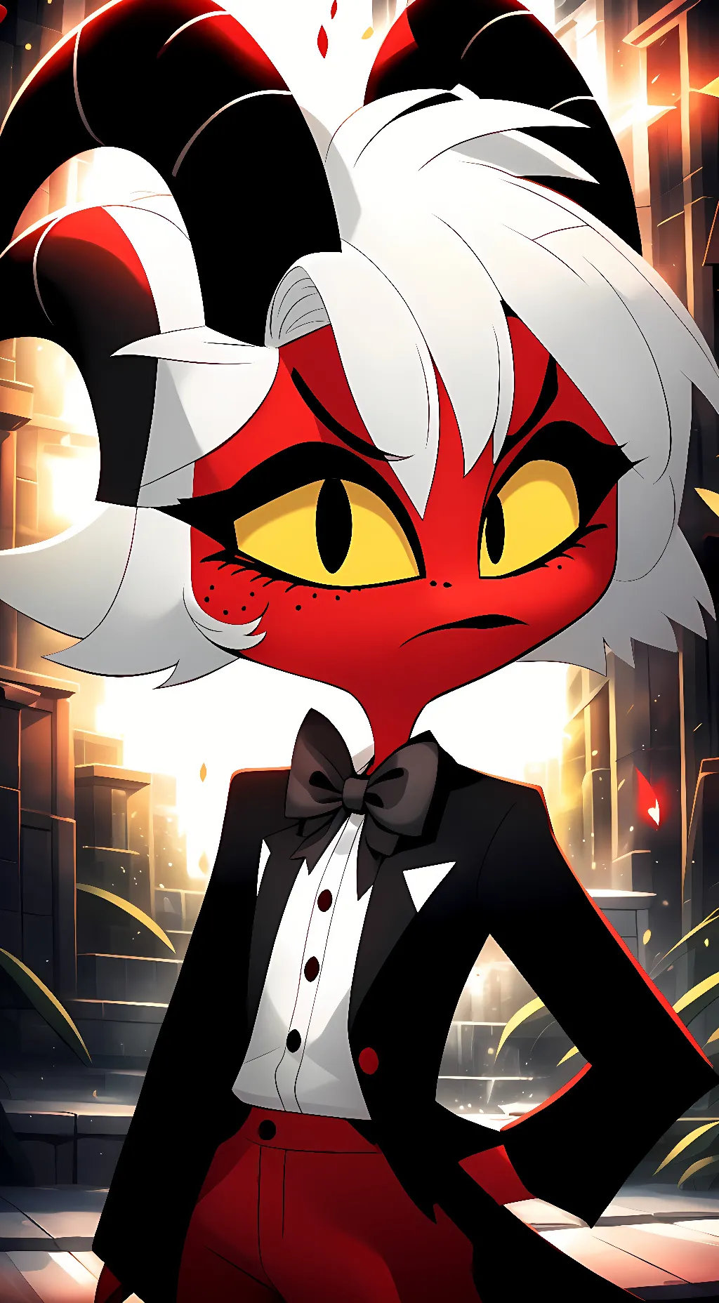 ai character: Moxxie  background