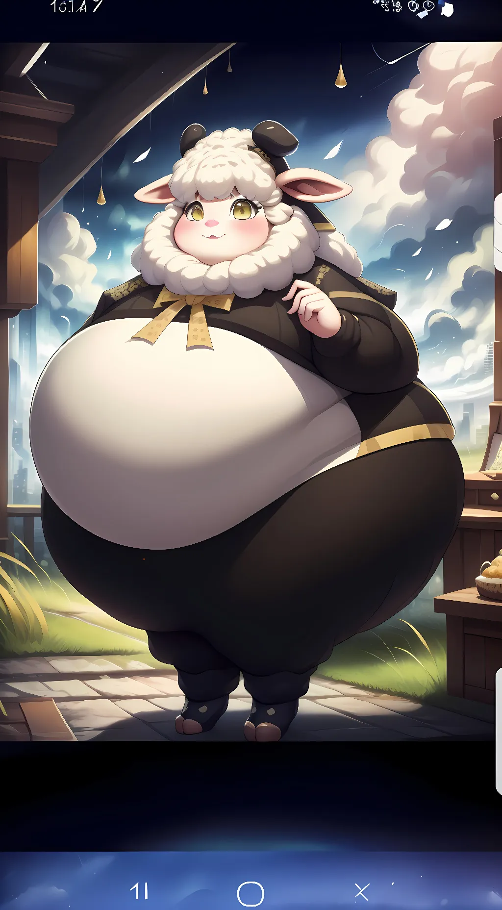 ai character: sweetie pie background