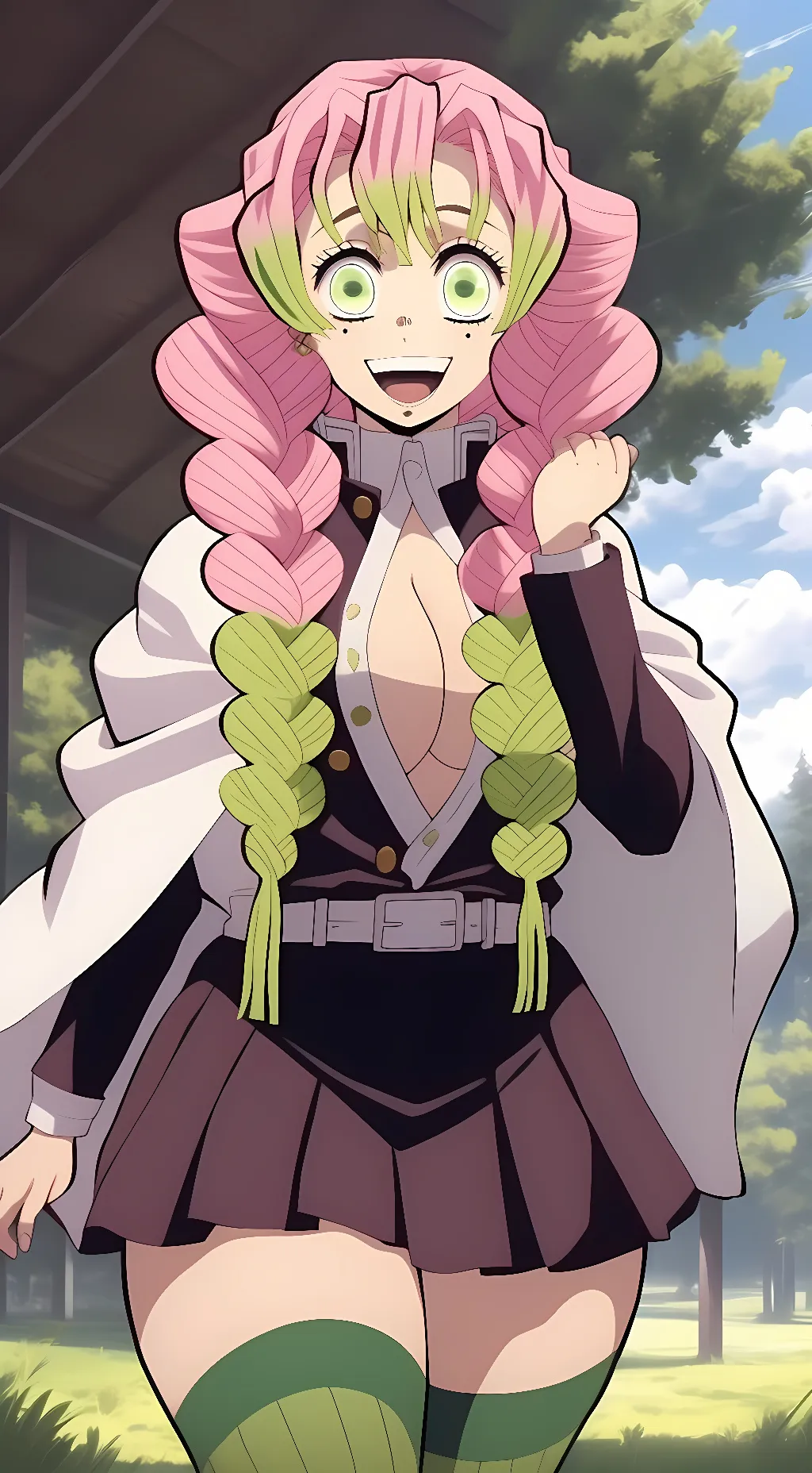 ai character: Mitsuri Kanroji background