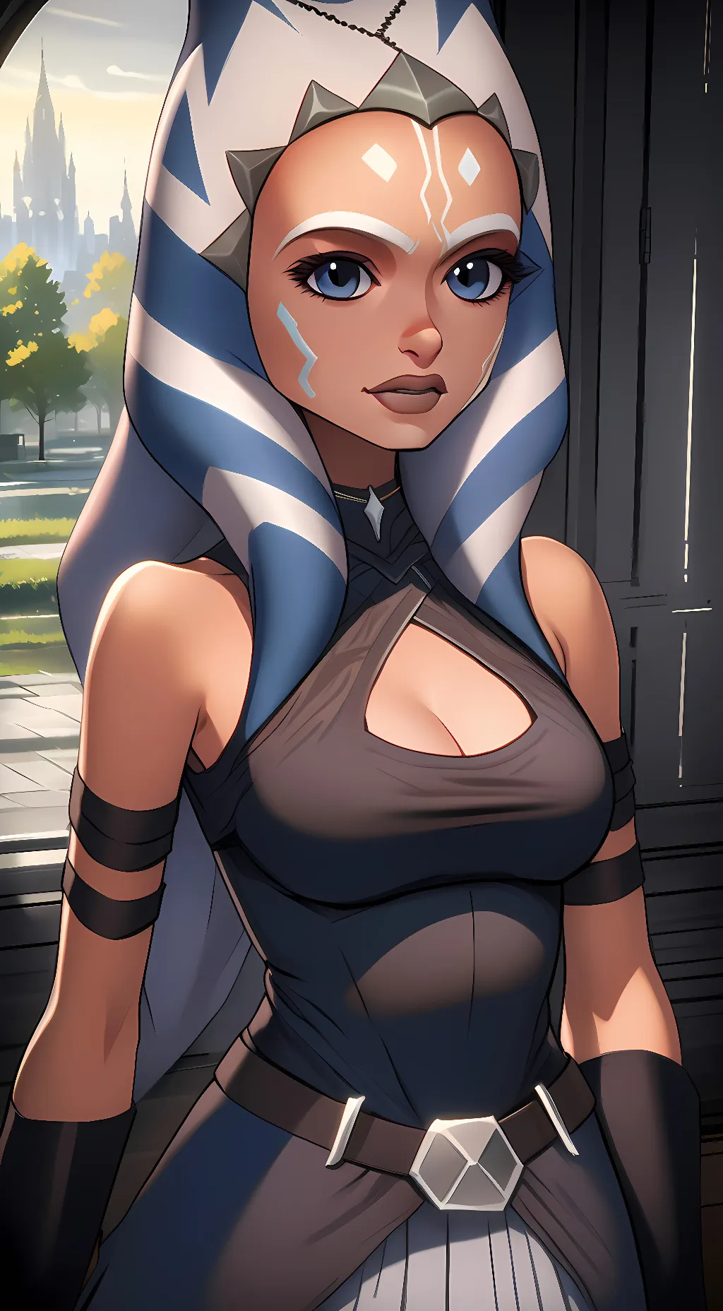 ai character: Ahsoka Tano background