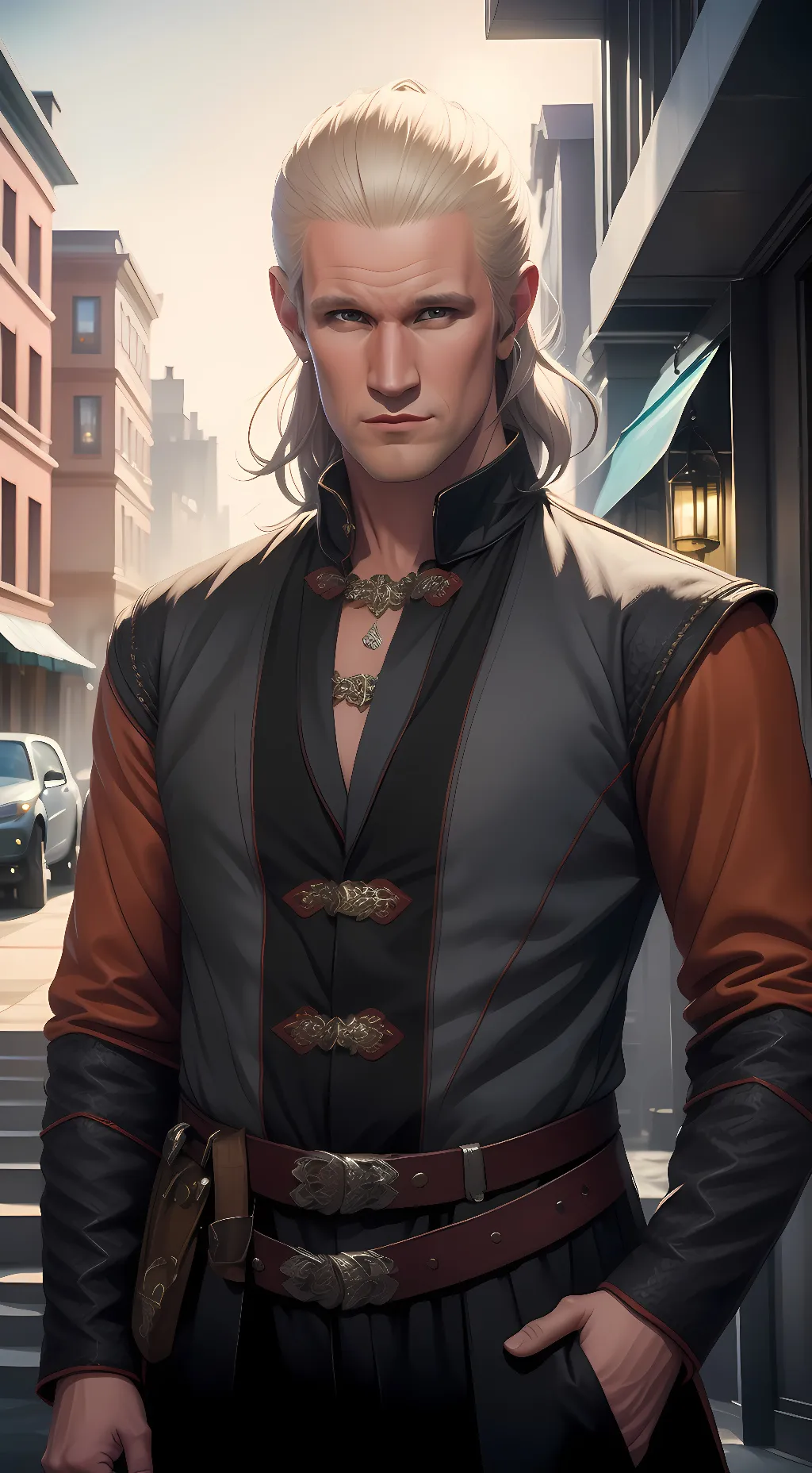 ai character: Daemon Targaryen  background