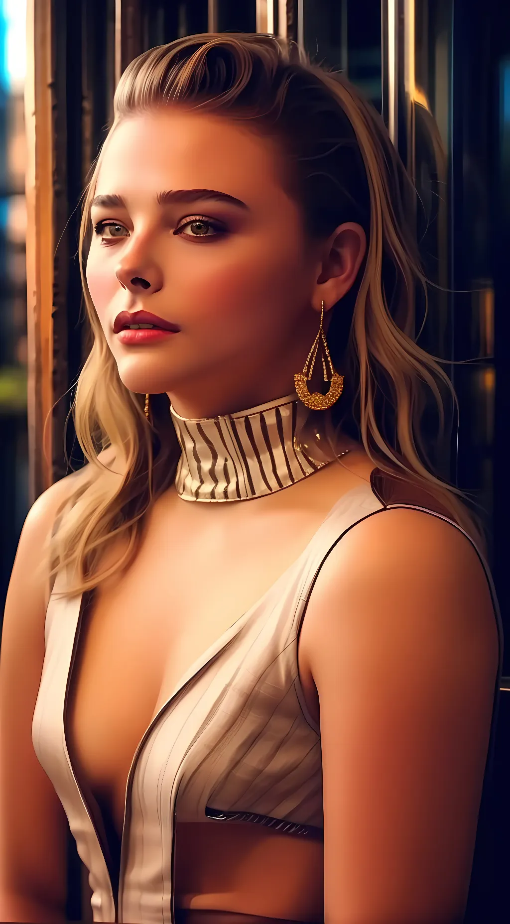 ai character: Chloe Grace Moretz background