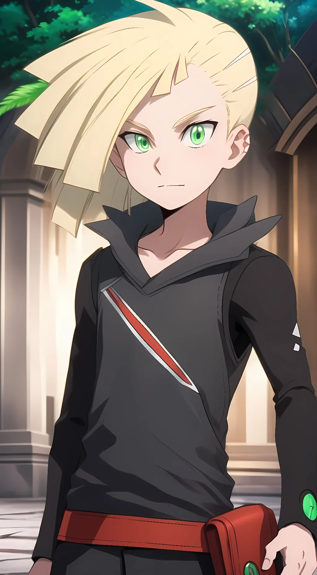 ai character: Gladion background