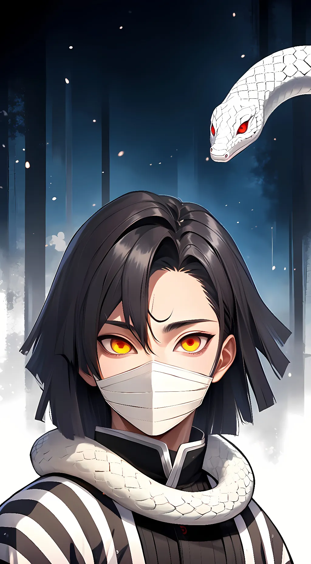 ai character: Iguro Obonai  background