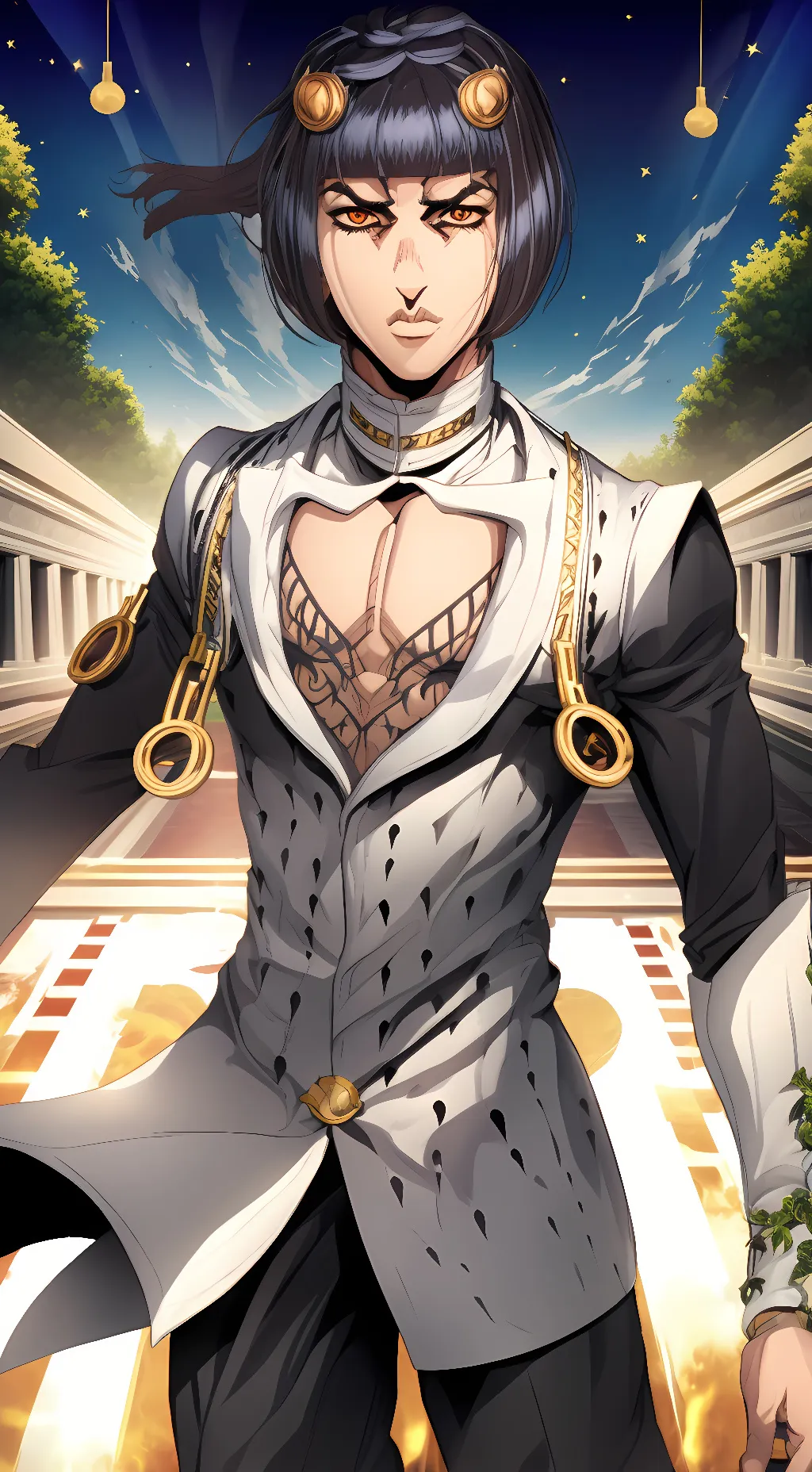 ai character: Bruno Bucciarati  background