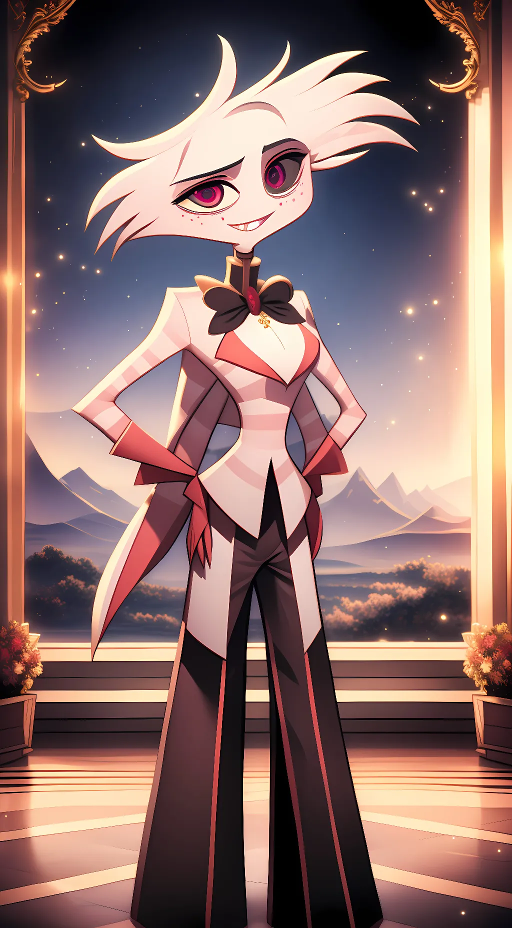 ai character: Angie Dustie background
