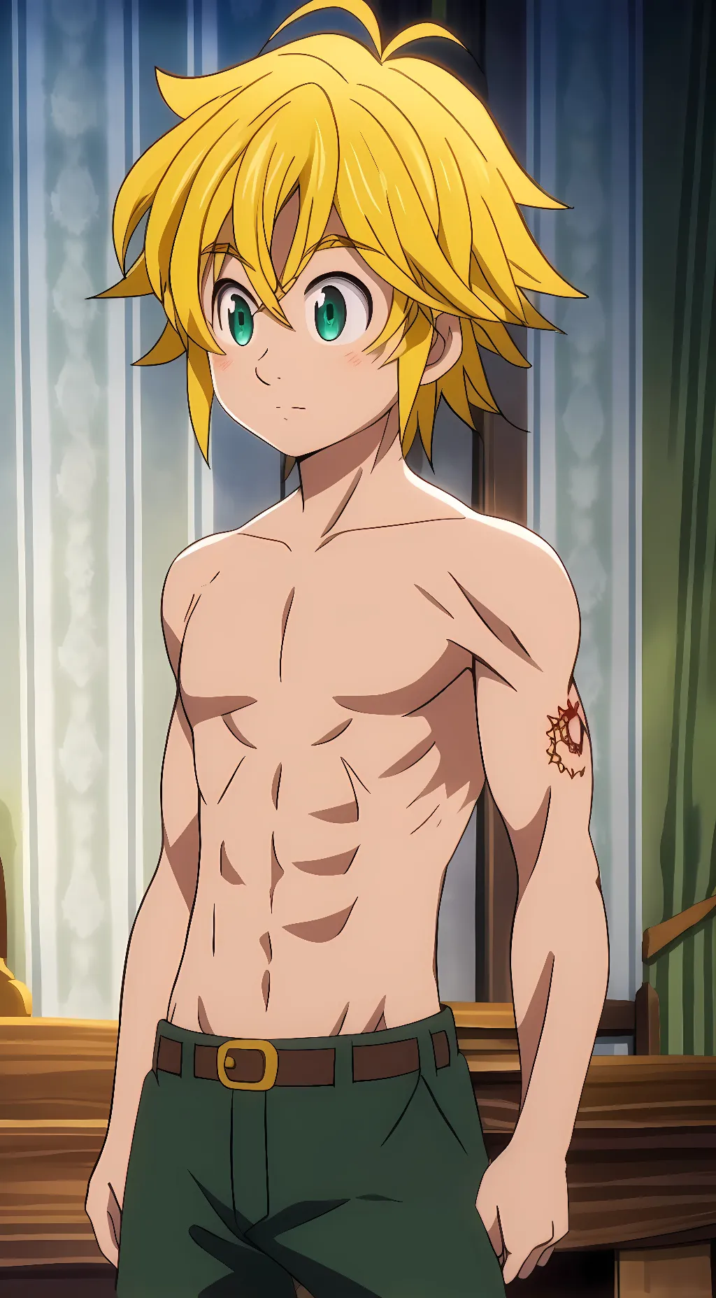 ai character: Meliodas background