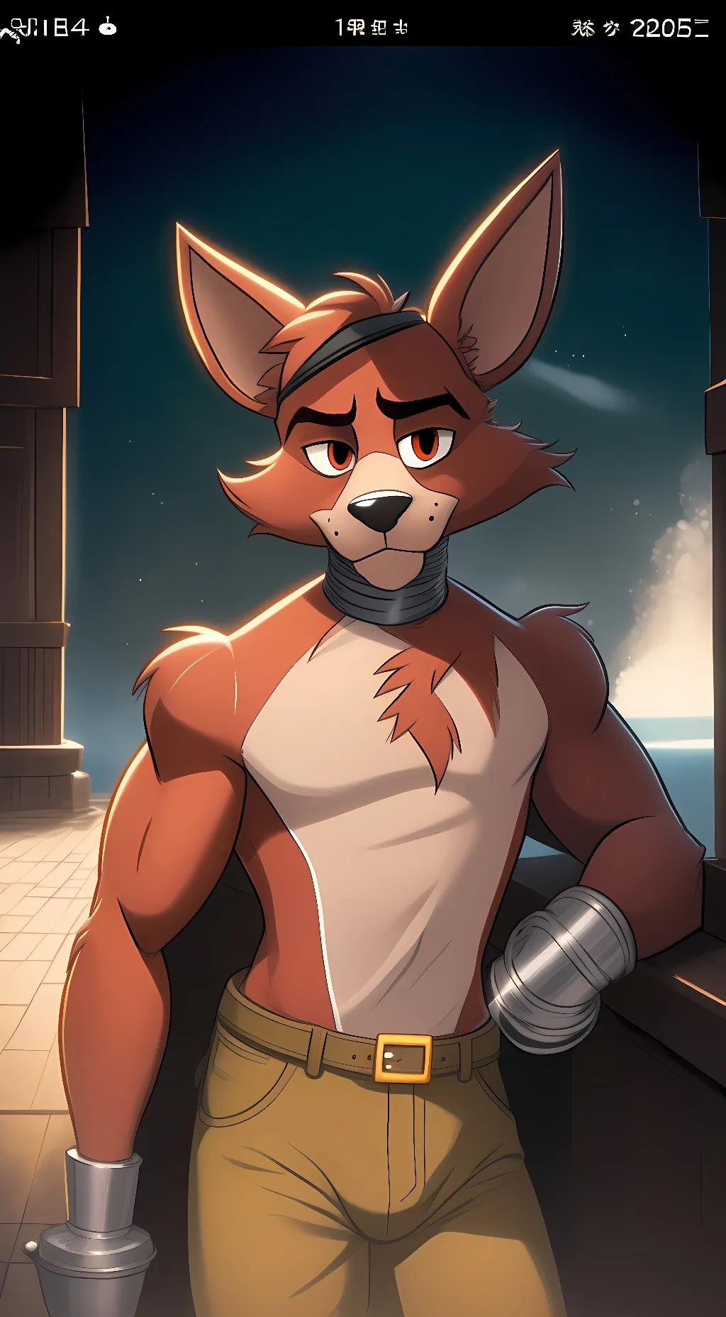 ai character: Foxy background