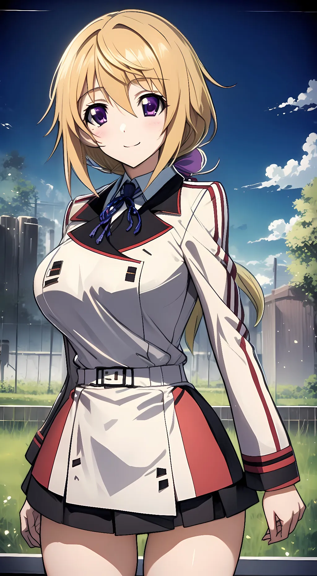 ai character: Charlotte Dunois  background