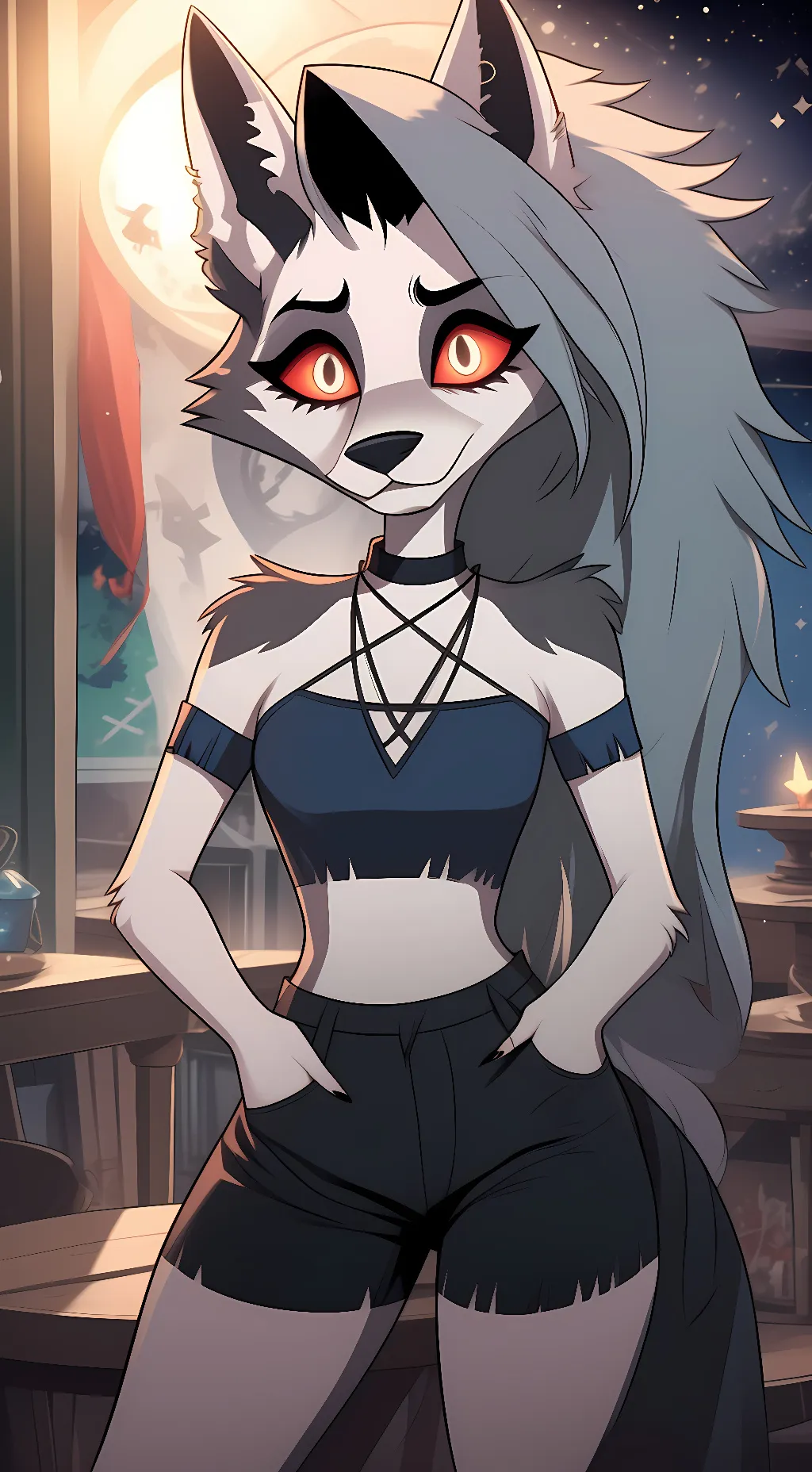 ai character: Loona background