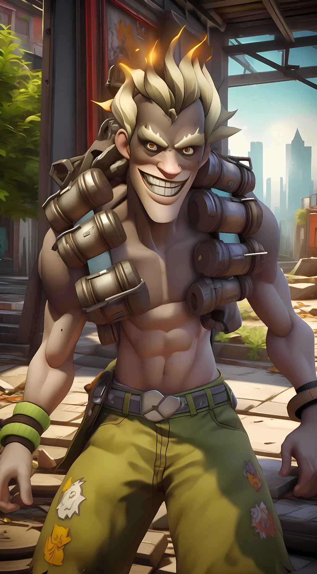 ai character: Junkrat background
