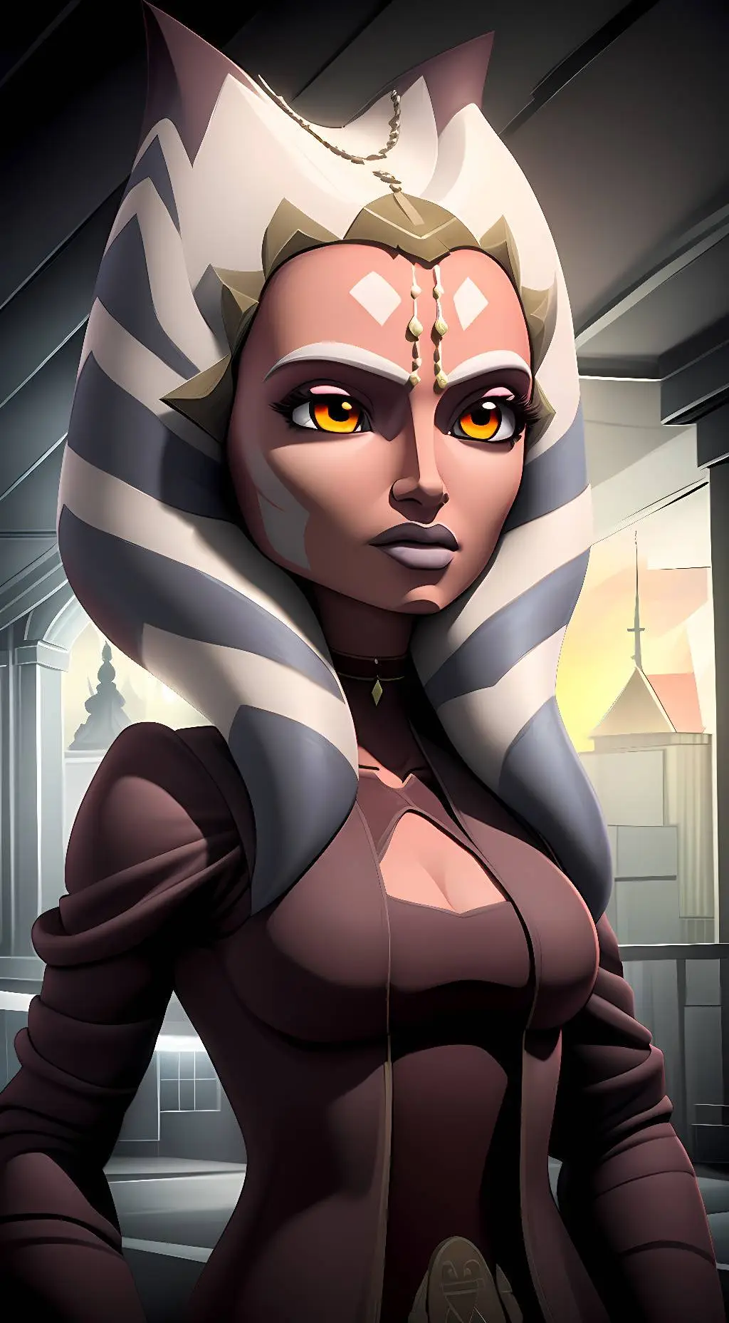 ai character: Genia Omashar  background
