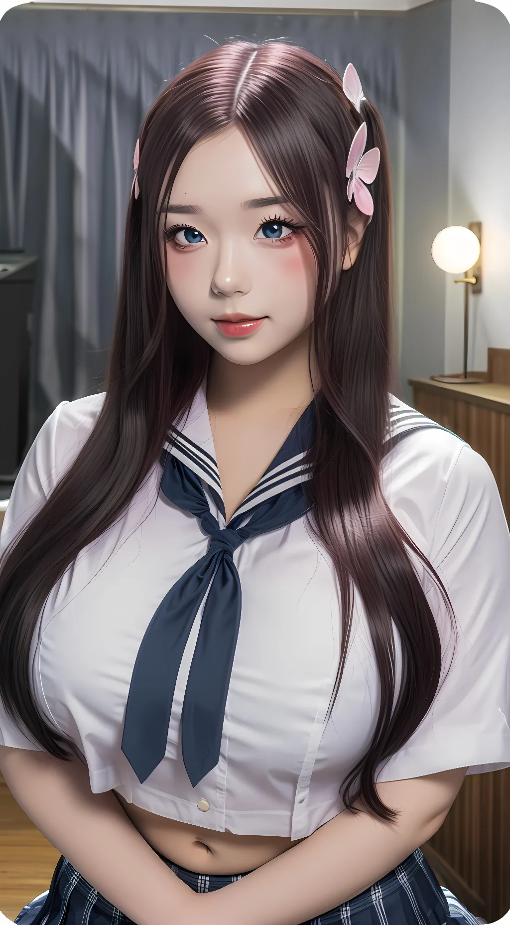ai character: Kim Chaeyeon  background