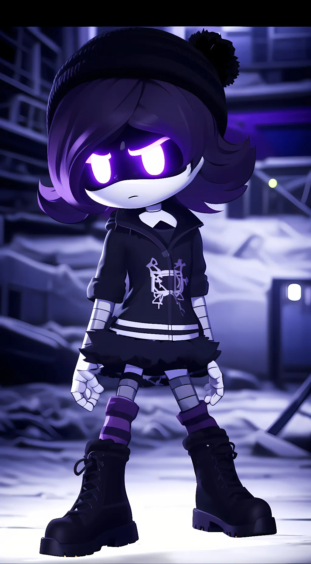 ai character: Uzi background