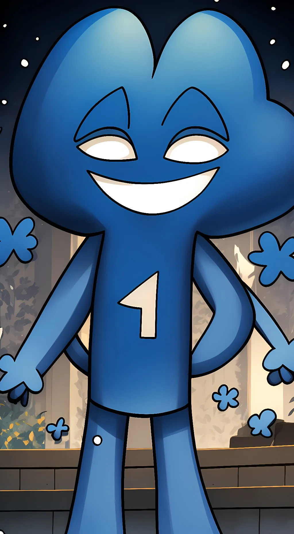 ai character: •4💙FOUR💙4• background