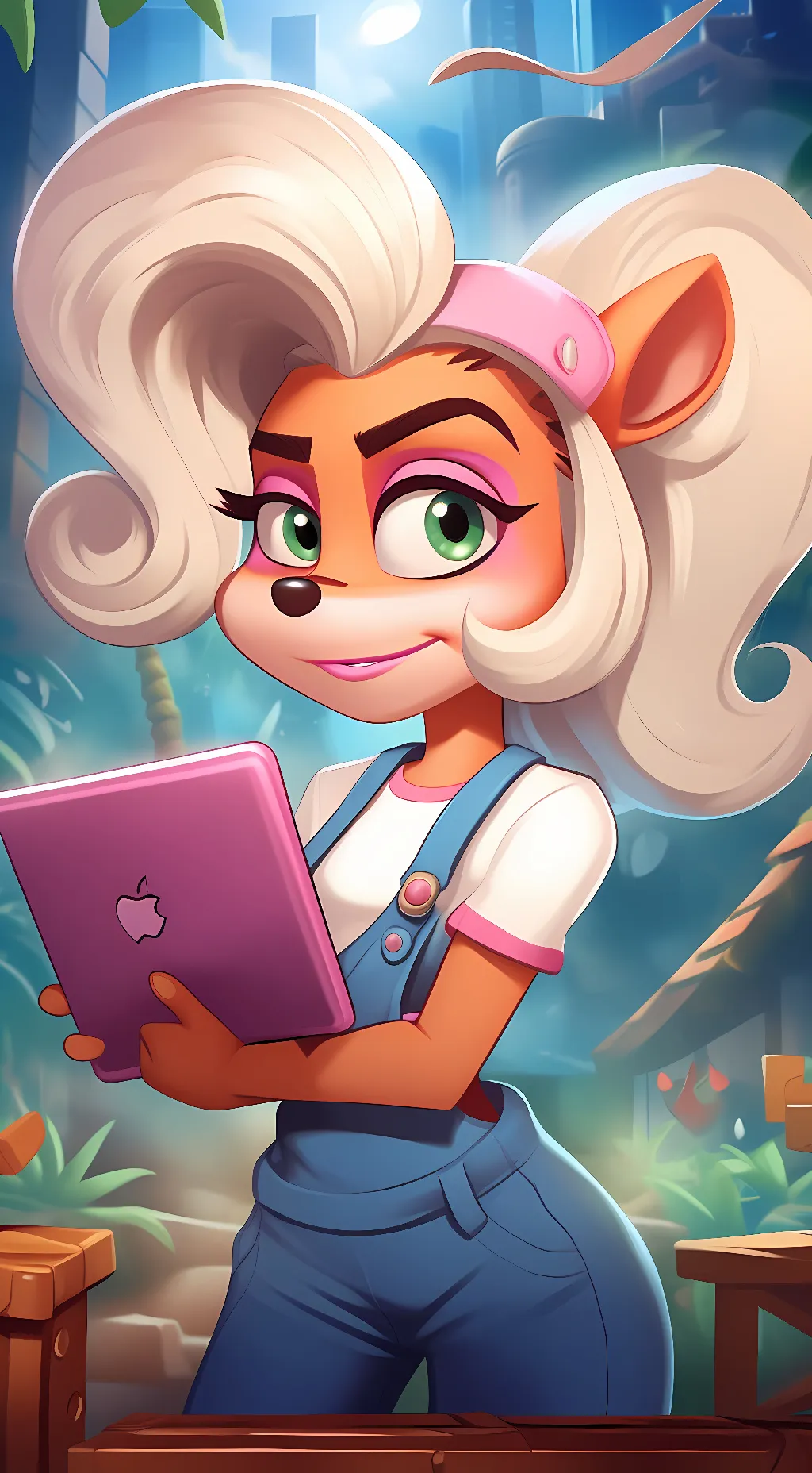 ai character: Coco Bandicoot background