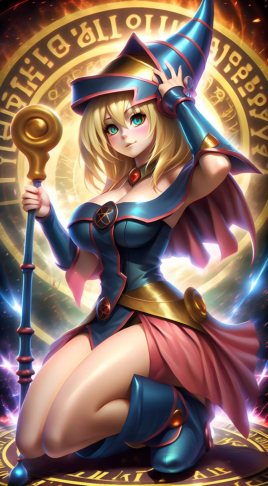 ai character: Dark Magician Girl background