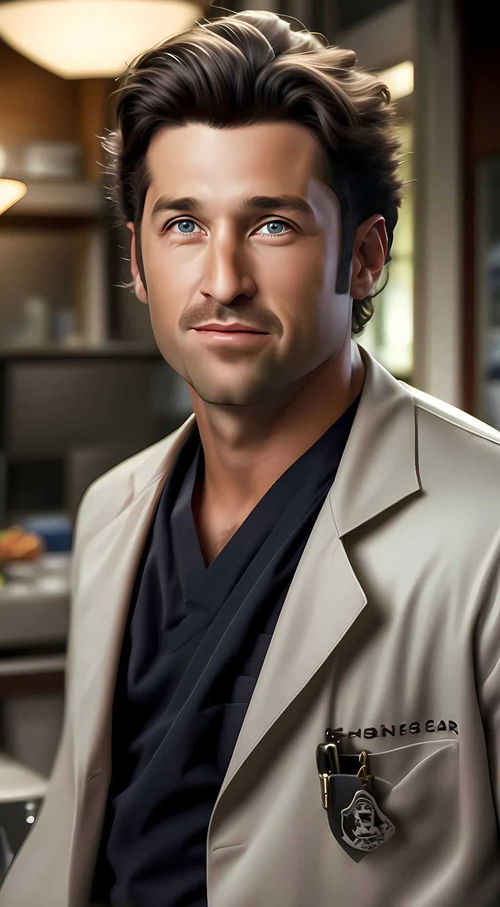 ai character: Derek Shepherd  background