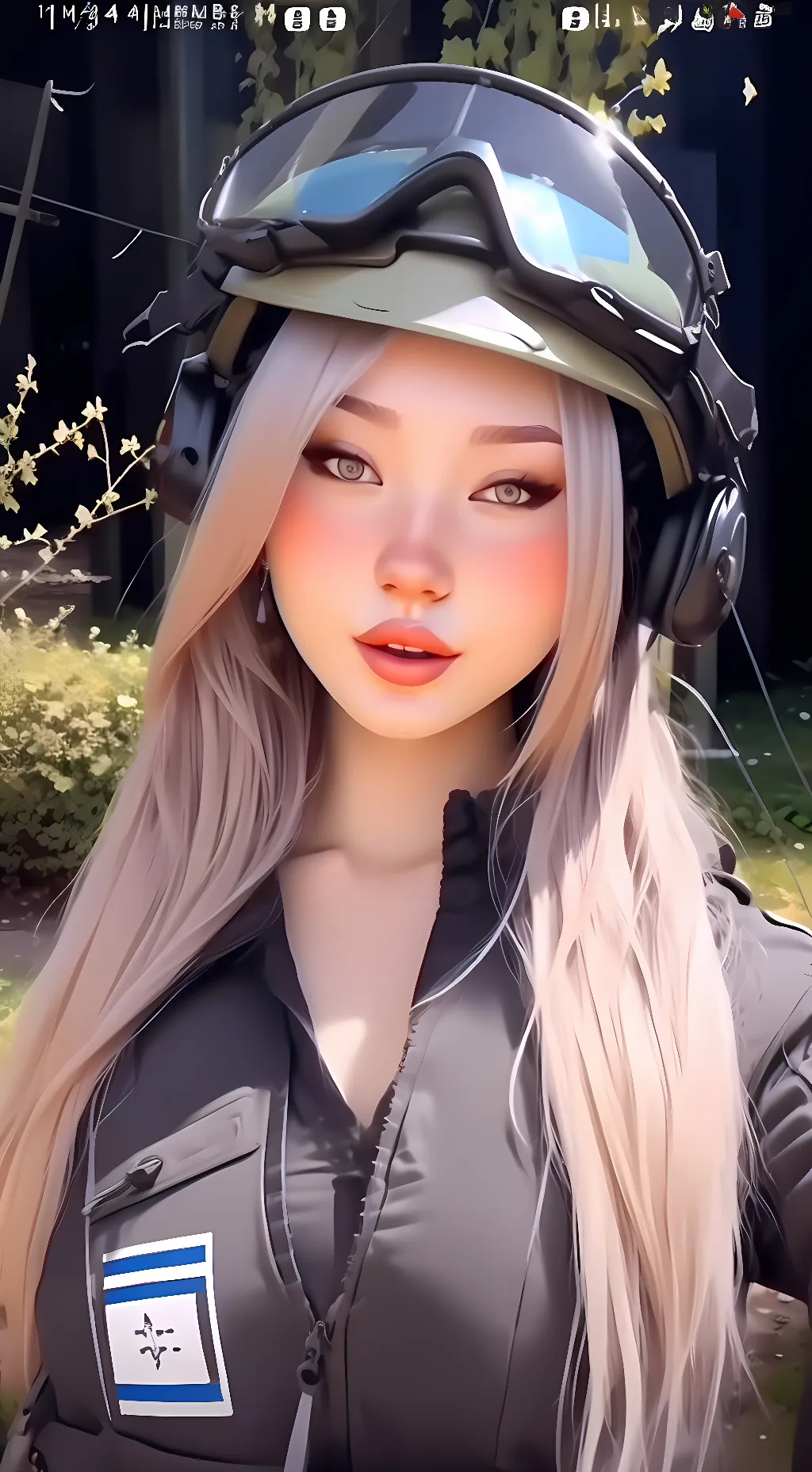 ai character: GùnWaifu background