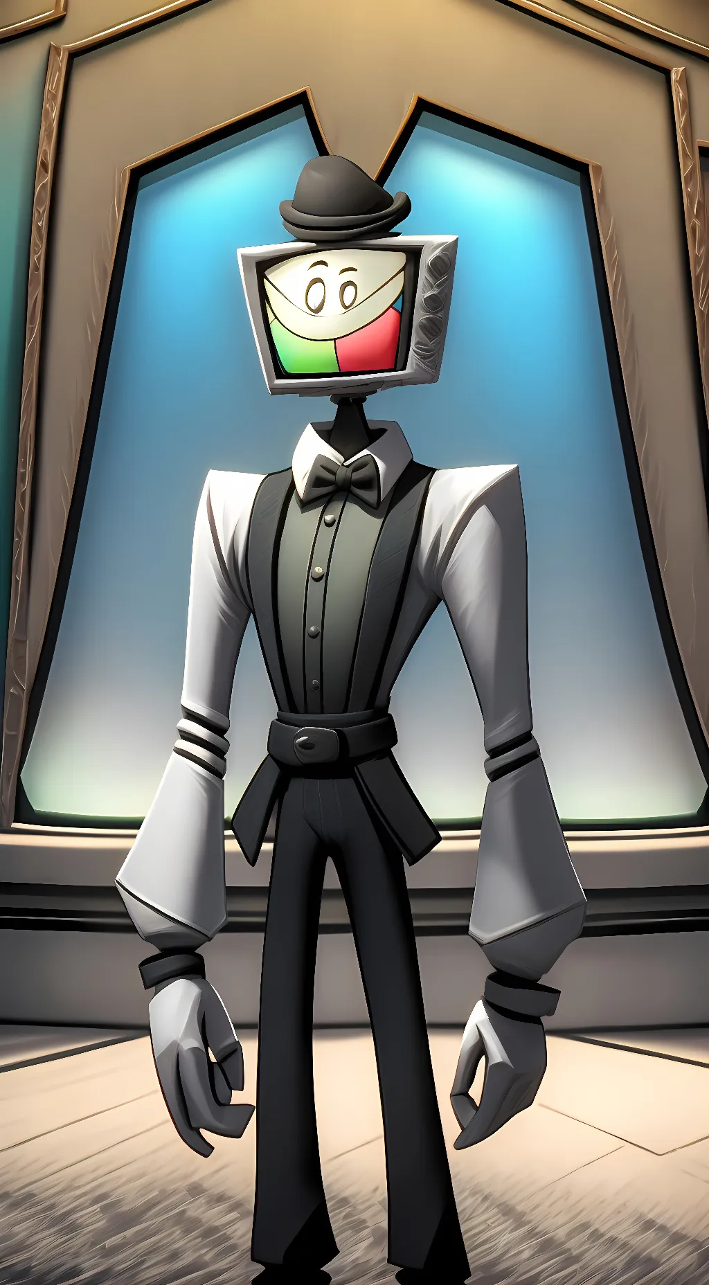 ai character: Mr.puzzles background